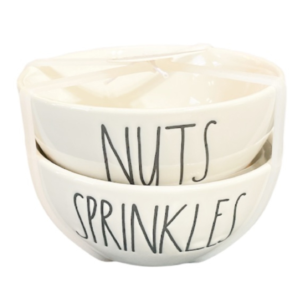 NEW Rae Dunn NUTS & SPRINKLES Bowls